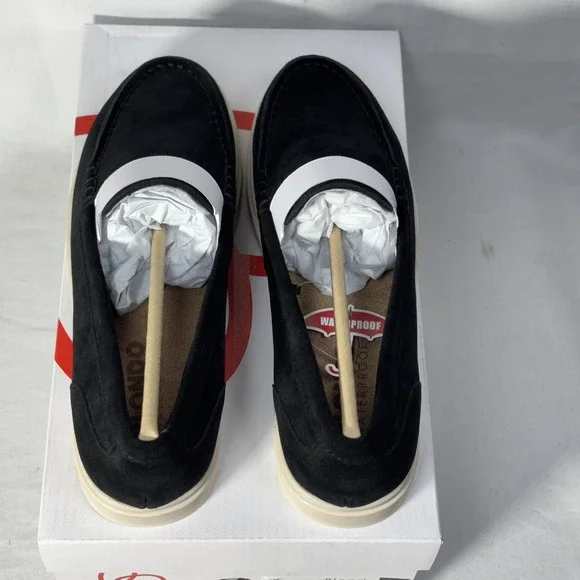 Blondo Alex Waterproof Moc Toe Black Suede Loafers Sneakers Slip On‎ Size 7M NEW - Picture 7 of 12